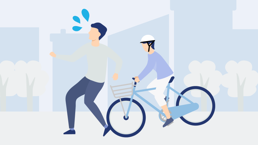 ���]�Ԏ��̂ő���ɃP�K���������C���X�g